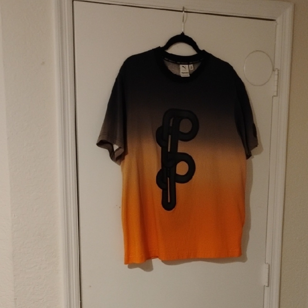 Puma x Pronounce M Graphic Black and Orange T-Shirt